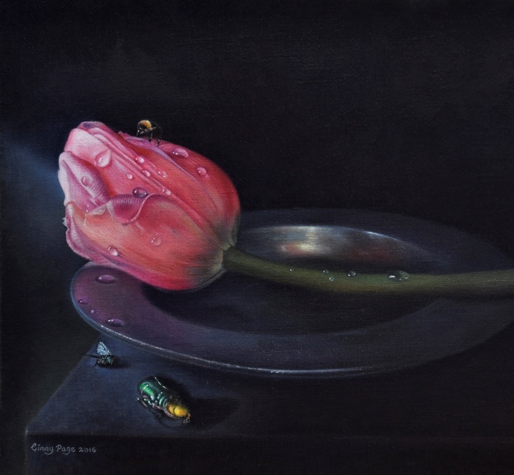 The Torch, 2016 – Still life oil painting on canvas, 24 x 33 cm – Ginny Page